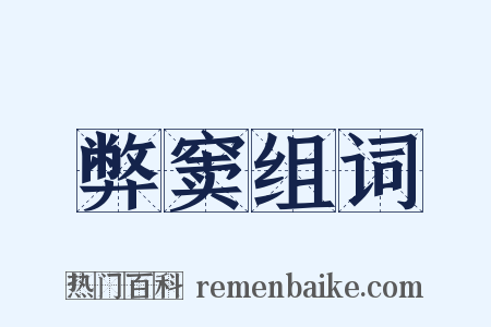 弊窦组词是什么意思的图片